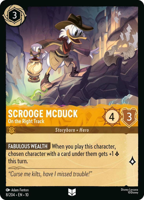 Scrooge McDuck - On the Right Track (8/204) [Whispers in the Well] - for just $0.10! 