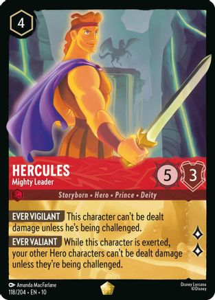 Hercules - Mighty Leader (118/204) - Whispers in the Well Cold Foil - for just $1.59! 