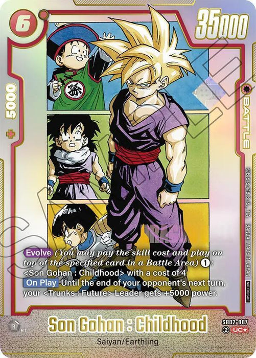 Son Gohan : Childhood (SB02-007) [Fusion World Tournament Cards] - for just $130.10! 