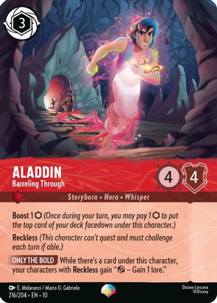 Aladdin - Barreling Through (Epic) (216/204) - Whispers in the Well Holofoil - for just $1.19! 