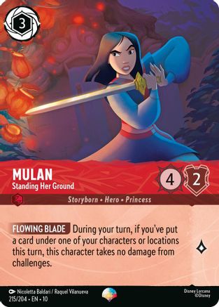 Mulan - Standing Her Ground (Epic) (215/204) - Whispers in the Well Holofoil - for just $0.91! 