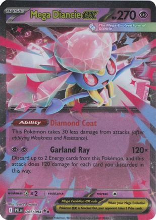 Mega Diancie ex 041 - ME02 Phantasmal Flames Holofoil - for just $0.41! 