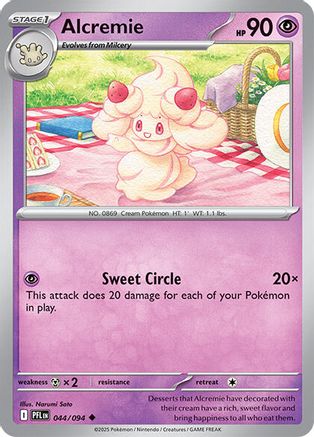 Alcremie 044 - ME02 Phantasmal Flames Reverse Holofoil - for just $0.14! 