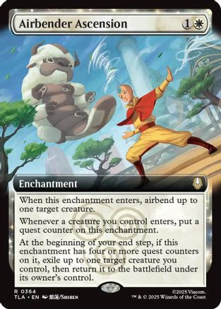 Airbender Ascension (Extended Art) (TLA-364) - Avatar: The Last Airbender Foil - for just $0.75! 