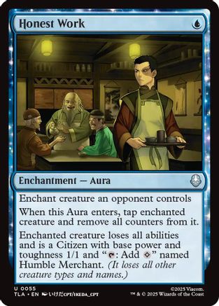 Honest Work (TLA-055) - Avatar: The Last Airbender Foil - for just $0.10! 