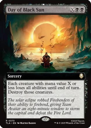 Day of Black Sun (Extended Art) (TLA-373) - Avatar: The Last Airbender Foil - for just $0.65! 