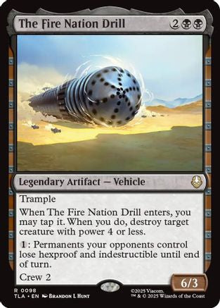 The Fire Nation Drill (TLA-098) - Avatar: The Last Airbender - for just $0.08! 
