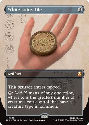 White Lotus Tile (Borderless) (TLA-330) - Avatar: The Last Airbender - for just $2.58! 