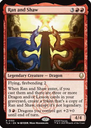 Ran and Shaw (TLA-150) - Avatar: The Last Airbender - for just $0.08! 