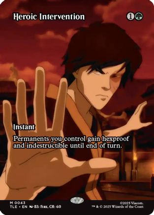 Heroic Intervention (Borderless) (TLE-043) - Avatar: The Last Airbender: Eternal-Legal Foil - for just $5.21! 