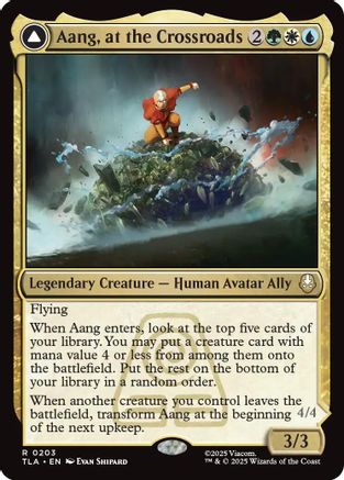 Aang, at the Crossroads (TLA-203) - Avatar: The Last Airbender - for just $0.29! 