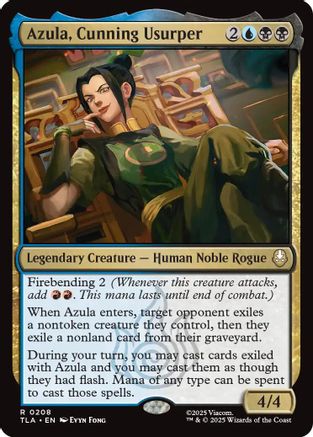 Azula, Cunning Usurper (TLA-208) - Avatar: The Last Airbender Foil - for just $0.14! 
