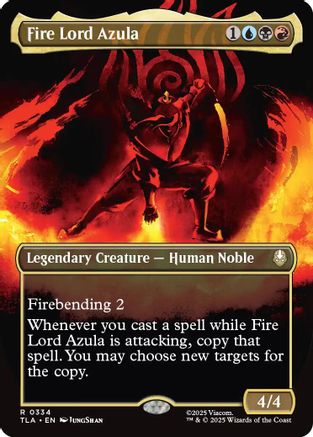 Fire Lord Azula (0334) (Borderless) (TLA-334) - Avatar: The Last Airbender Foil - for just $4.28! 