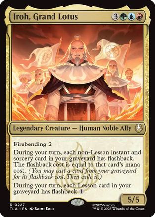 Iroh, Grand Lotus (TLA-227) - Avatar: The Last Airbender Foil - for just $0.15! 