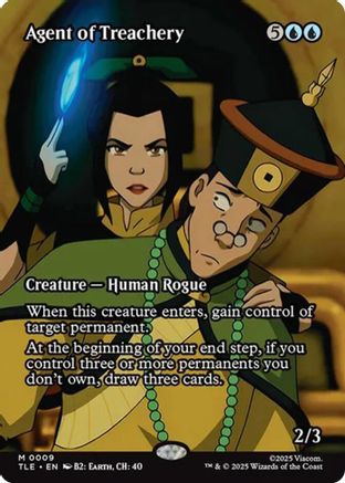 Agent of Treachery (Borderless) (TLE-009) - Avatar: The Last Airbender: Eternal-Legal Foil - for just $1.46! 