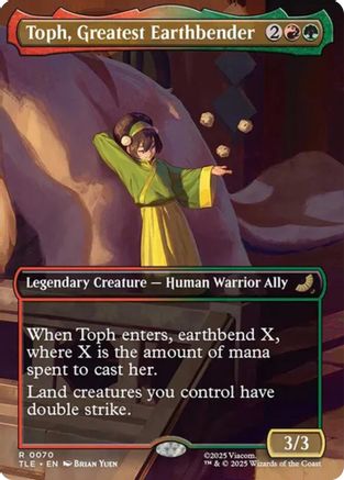 Toph, Greatest Earthbender (Borderless) (TLE-070) - Avatar: The Last Airbender: Eternal-Legal Foil - for just $5.36! 