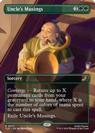 Uncle's Musings (Borderless) (TLE-073) - Avatar: The Last Airbender: Eternal-Legal - for just $0.19! 