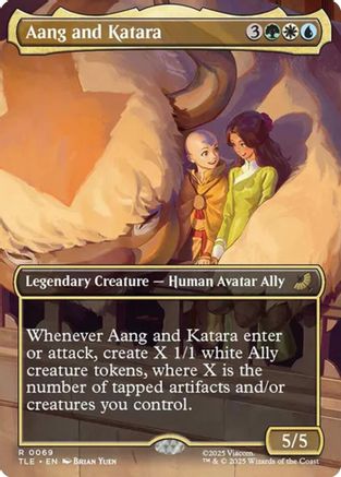 Aang and Katara (Borderless) (TLE-069) - Avatar: The Last Airbender: Eternal-Legal - for just $1.69! 