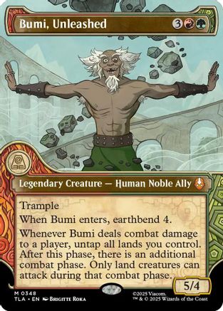 Bumi, Unleashed (Showcase) (TLA-348) - Avatar: The Last Airbender Foil - for just $2.64! 