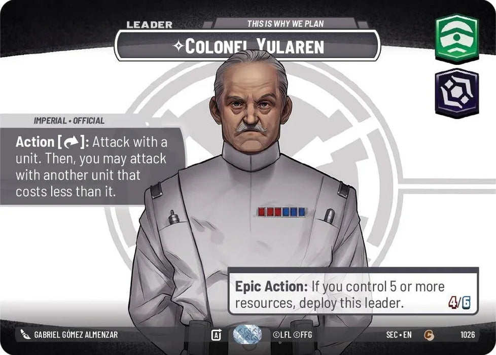 Colonel Yularen - This is Why We Plan (Showcase) (1026) (1026) [Secrets of Power] - for just $48.45! 