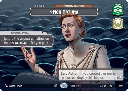 Mon Mothma - Forming a Coalition (Showcase) (1029) (1029) [Secrets of Power] - for just $16.35! 