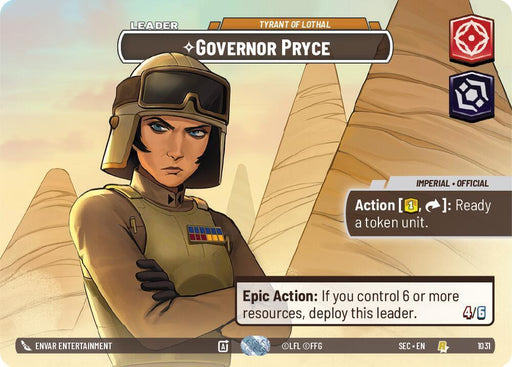 Governor Pryce - Tyrant of Lothal (Showcase) (1031) (1031) [Secrets of Power] - for just $19.80! 