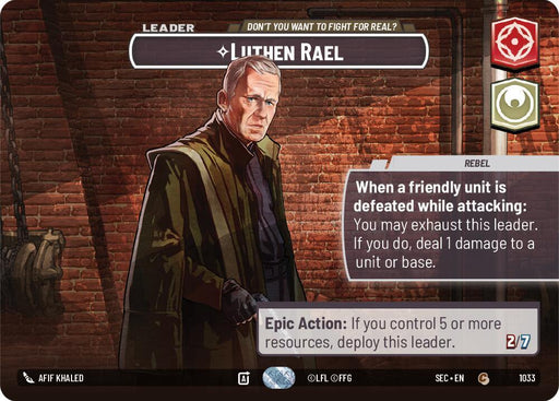Luthen Rael - Don't You Want To Fight For Real? (Showcase) (1033) (1033) [Secrets of Power] - for just $20.40! 