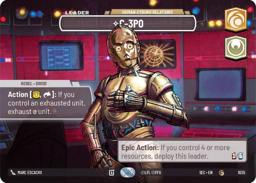 C-3PO - 3PO (1026) - Human-Cyborg Relations (Showcase) (1035) (1035) [Secrets of Power] - for just $17.25! 