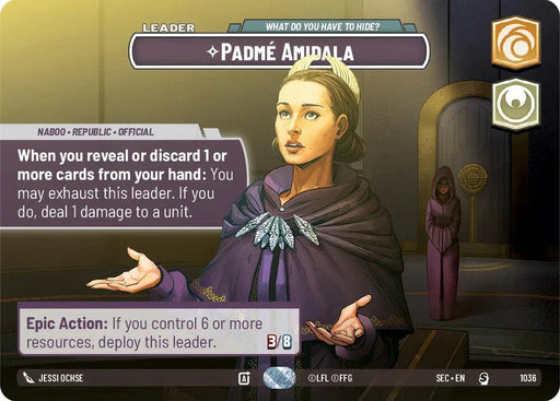 Padme Amidala - What Do You Have to Hide? (Showcase) (1036) (1036) [Secrets of Power] - for just $32.70! 