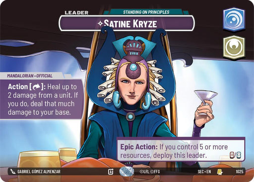 Satine Kryze - Standing on Principles (Showcase) (1025) (1025) [Secrets of Power] - for just $19! 