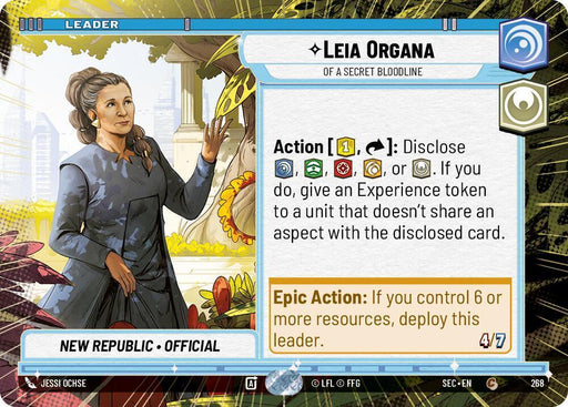 Leia Organa - Of A Secret Bloodline (Hyperspace) (268) (268) [Secrets of Power] - for just $0.10! 