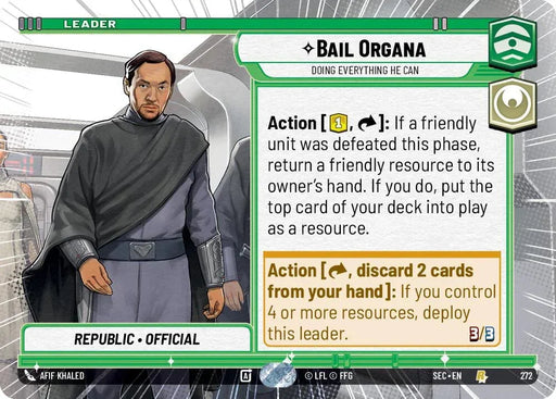 Bail Organa - Doing Everything He Can (Hyperspace) (272) (272) [Secrets of Power] - for just $0.10! 
