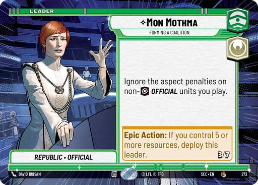 Mon Mothma - Forming a Coalition (Hyperspace) (273) (273) [Secrets of Power] - for just $0.10! 
