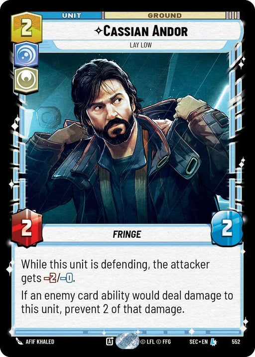 Cassian Andor (552) - Lay Low (Foil) (552) [Secrets of Power] - for just $0.50! 