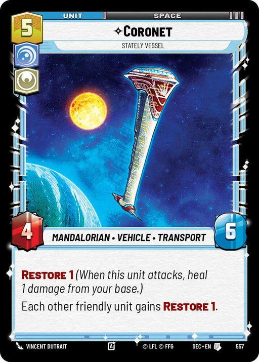 Coronet - Stately Vessel (Foil) (557) (557) [Secrets of Power] - for just $0.10! 