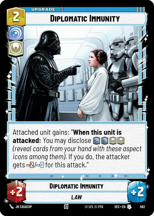 Diplomatic Immunity (562) (Foil) (562) [Secrets of Power] - for just $0.10! 