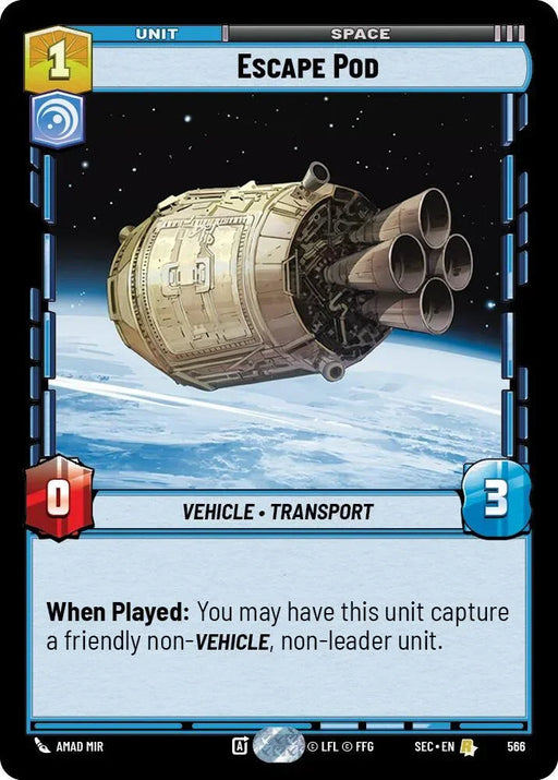 Escape Pod (566) (Foil) (566) [Secrets of Power] - for just $0.10! 