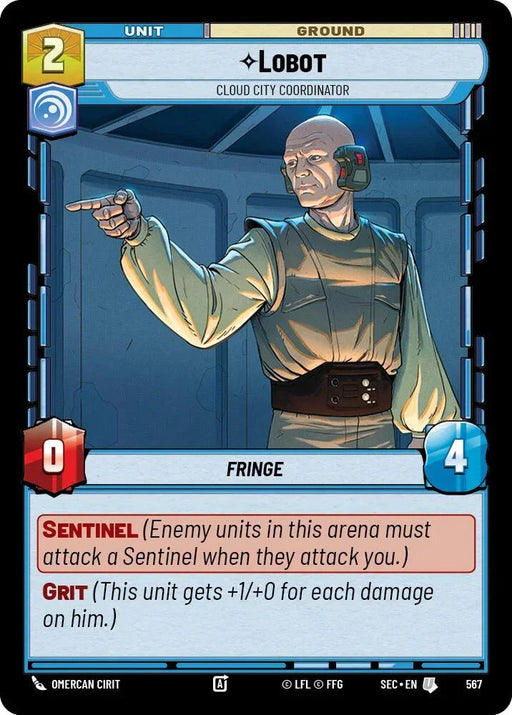 Lobot - Cloud City Coordinator (Foil) (567) (567) [Secrets of Power] - for just $0.10! 