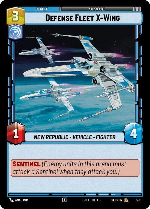 Defense Fleet X-Wing (570) (Foil) (570) [Secrets of Power] - for just $0.10! 