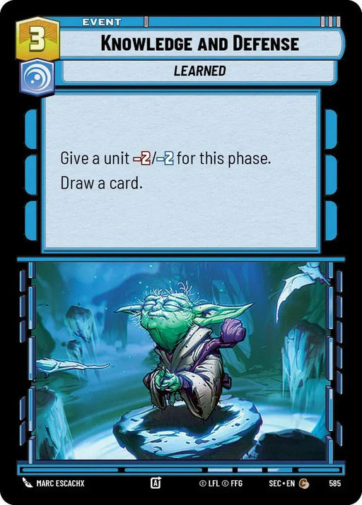 Knowledge and Defense (585) (Foil) (585) [Secrets of Power] - for just $0.10! 