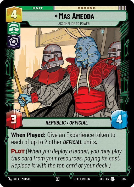 Mas Amedda - Accomplice to Power (Foil) (594) (594) [Secrets of Power] - for just $0.10! 