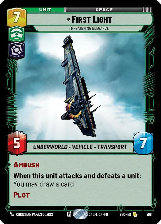 First Light - Threatening Elegance (Foil) (598) (598) [Secrets of Power] - for just $0.15! 