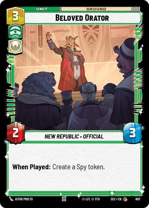 Beloved Orator (607) (Foil) (607) [Secrets of Power] - for just $0.10! 