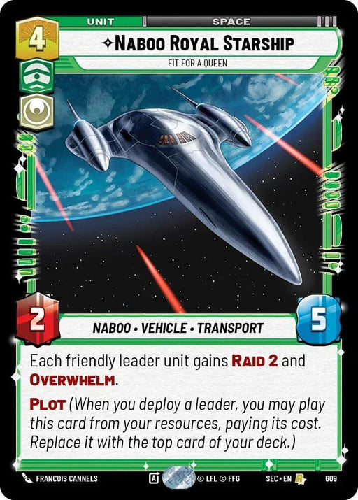 Naboo Royal Starship - Fit For A Queen (Foil) (609) (609) [Secrets of Power] - for just $0.20! 