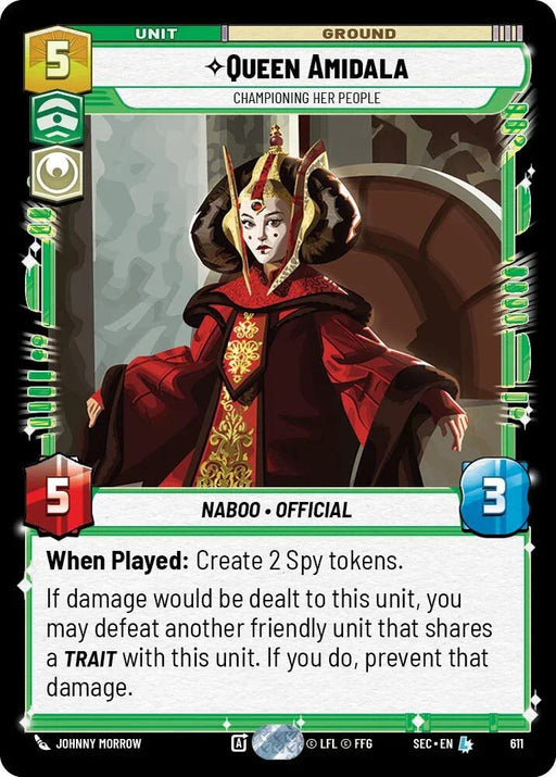 Queen Amidala - Championing Her People (Foil) (611) (611) [Secrets of Power] - for just $2.65! 
