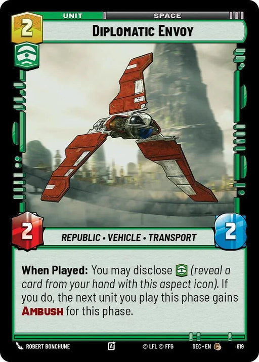 Diplomatic Envoy (619) (Foil) (619) [Secrets of Power] - for just $0.10! 