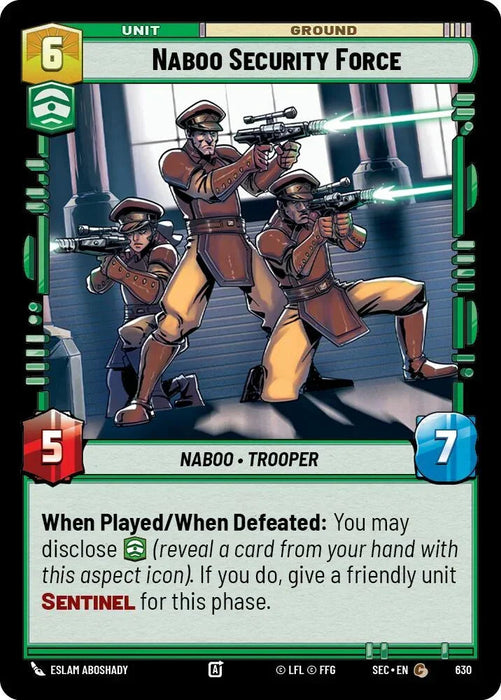 Naboo Security Force (630) (Foil) (630) [Secrets of Power] - for just $0.10! 