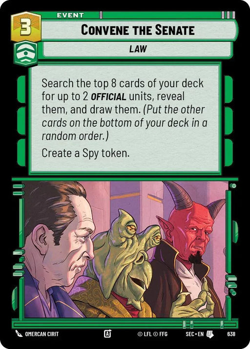 Convene the Senate (638) (Foil) (638) [Secrets of Power] - for just $0.10! 