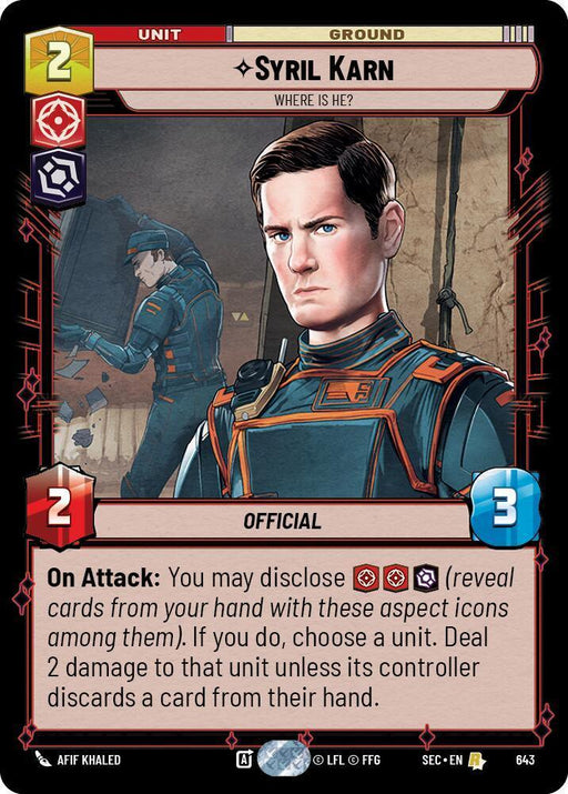 Syril Karn (643) - Where Is He? (Foil) (643) [Secrets of Power] - for just $0.40! 