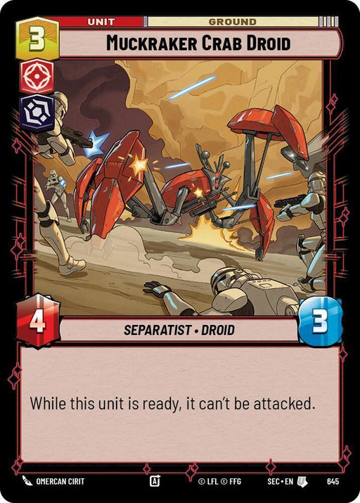 Muckraker Crab Droid (645) (Foil) (645) [Secrets of Power] - for just $0.10! 
